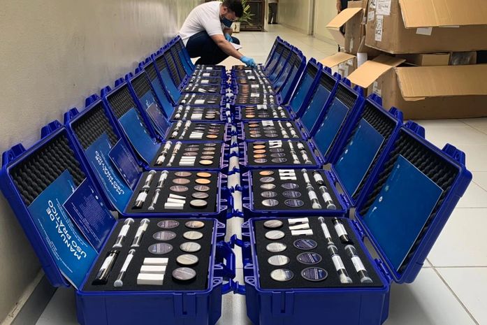 Perícia Criminal alagoana recebe maletas de coleta de digitais para local de crime