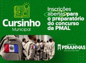 Concurso Público: Piranhas oferta curso preparatório gratuito para os munícipes

