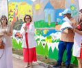 Entrega do “Mural do Inconsciente” marca encerramento de oficinas terapêuticas em Palmeira dos Índios