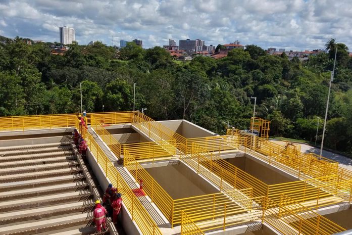 Nova estação de tratamento de esgoto está em fase de teste para iniciar operação em Maceió