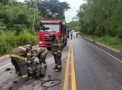 Acidente aconteceu na estrada de acesso à Utinga Leão.