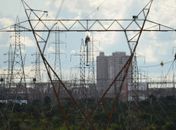 Linha de transmissão da rede elétrica