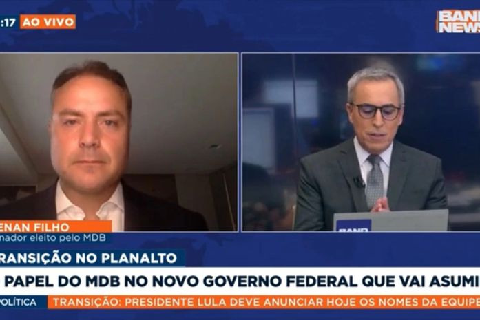 Prioridade da transição de Lula deve ser formar base para o enfrentamento político que o país precisa, diz Renan Filho