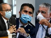 Jorginho Mello, Marcos Rogério e Eduardo Girão 

