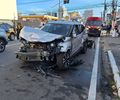 Colisão entre veículos deixa três feridos na Jatiúca, em Maceió