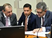 Omar Aziz, Rodrigo Cunha e Rogério Carvalho