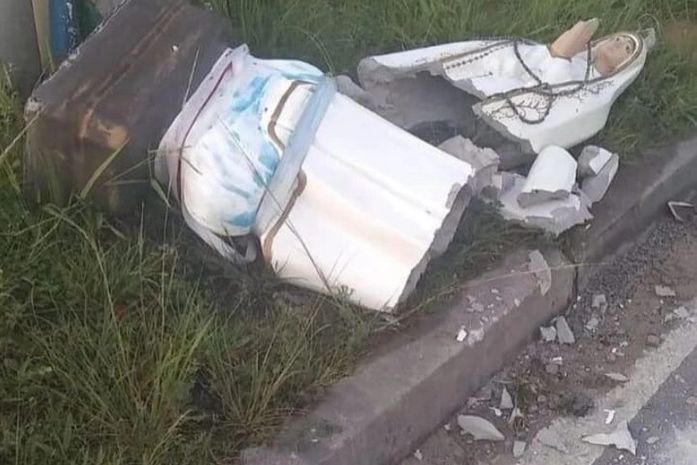 Imagem de Nossa Senhora de Fátima é alvo de vandalismo, no Benedito Bentes