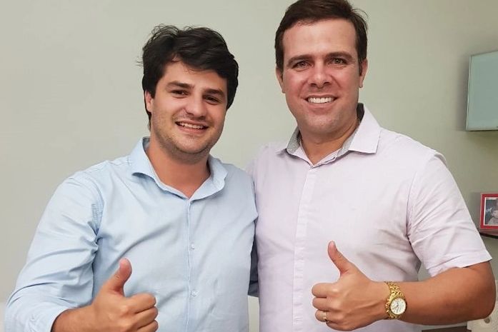 Pré-candidatos a deputado estadual e deputado federal, respectivamente, Breno Albuquerque (PRTB ) e Maykon Beltrão (PSD)