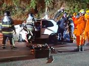 Colisão entre dois carros deixa motoristas feridos na BR-316, na Grande Maceió