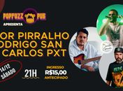 Rodrigo SAN, Vitor Pirralho e Dj Carlos PXT realizam show neste sábado