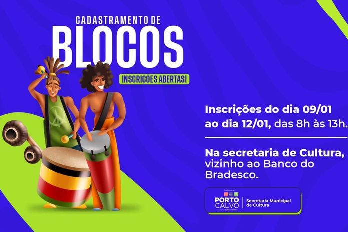 Secretaria de Cultura de Porto Calvo divulga edital para inscrição na Lei Paulo Gustavo