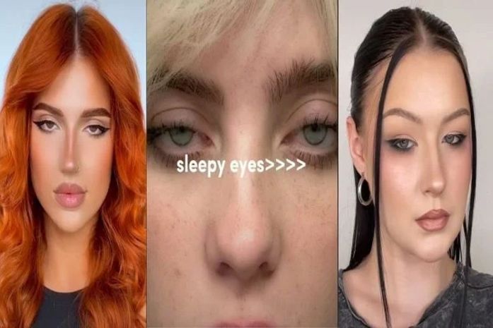 No TikTok, nova tendência de make é imitar olhar de cansaço