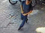 Câmeras captam suspeito com arma