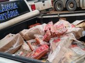 Alimentos apreendidos pela Vigilância Sanitária