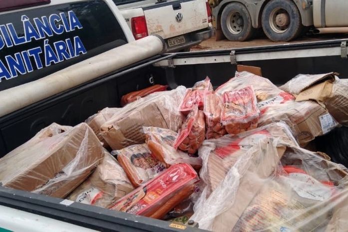 Alimentos apreendidos pela Vigilância Sanitária