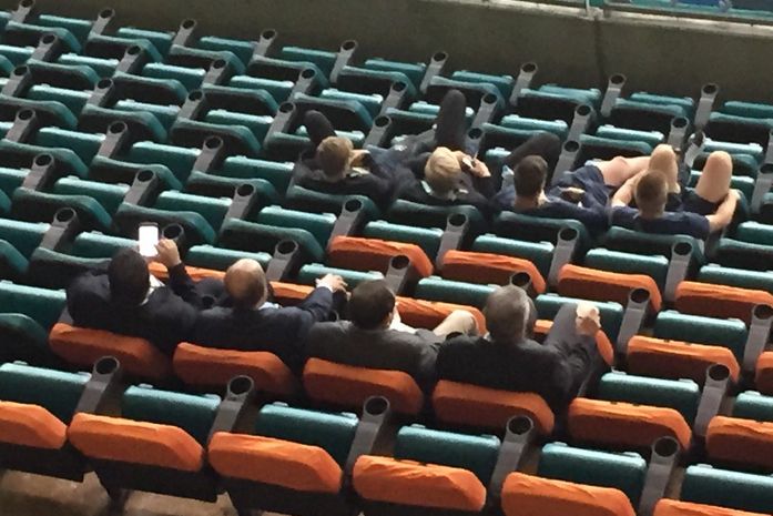 Folga Olímpica: Gustavo Feijó ao lado de Tite e do presidente da CBF