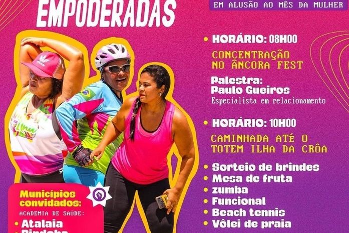 Academia da Saúde vai encerrar o mês da Mulher com ações diversas