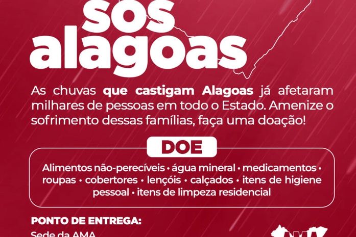 AMA recebe doações para municípios afetados pelas fortes chuvas