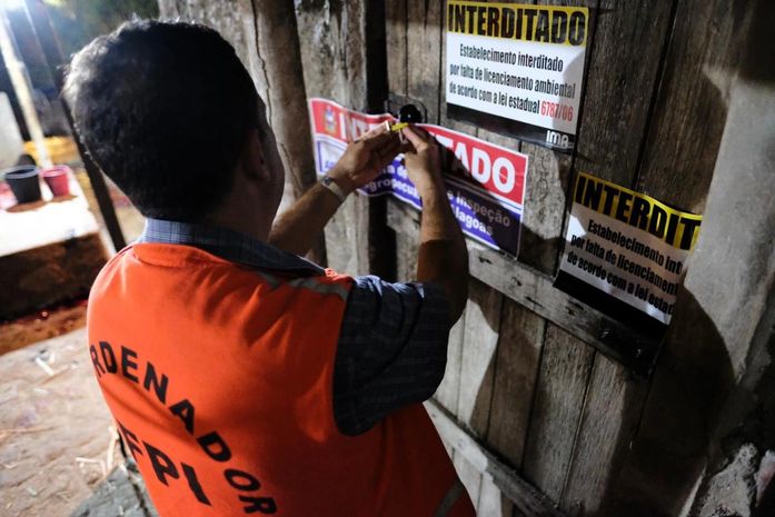 FPI interdita abatedouro clandestino em Santana do Ipanema