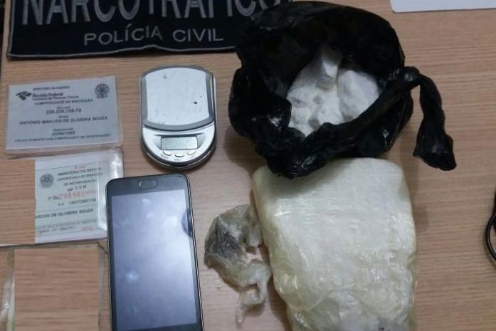 Material apreendido durante a ação