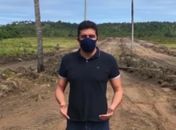 Prefeito visita local que receberá ETE no Litoral Norte