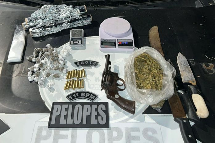 Polícia Militar apreende 78 quilos de drogas e 16 armas de fogo em uma semana