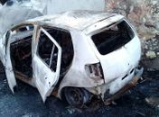 Veículo incendiou após colisão