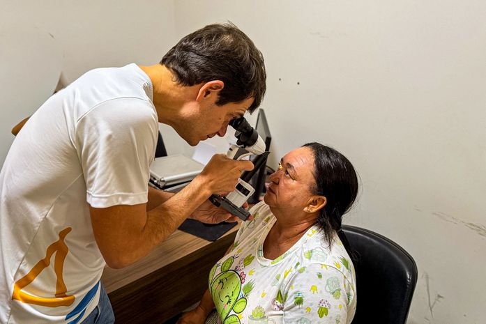 Mais de 300 pessoas iniciam exames para participar do Programa Olhar da Gente em Girau do Ponciano