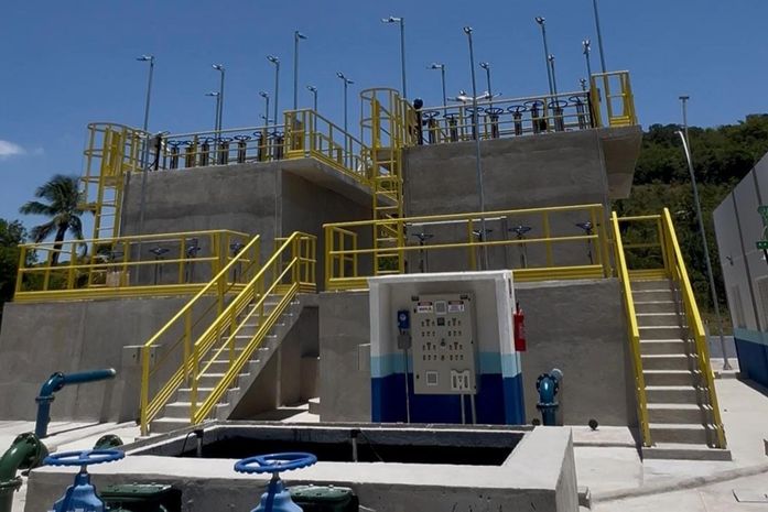 Seinfra acompanha fase de testes do sistema de abastecimento de água em Passo de Camaragibe