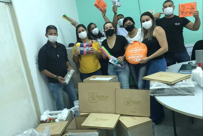 Única em AL a ser escolhida para integrar a primeira etapa do Programa, educação de Branquinha recebe kits das Escolas Criativas