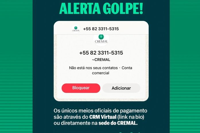 Médicos de Alagoas são vítimas de golpe com boletos falsos simulando cobrança de conselho