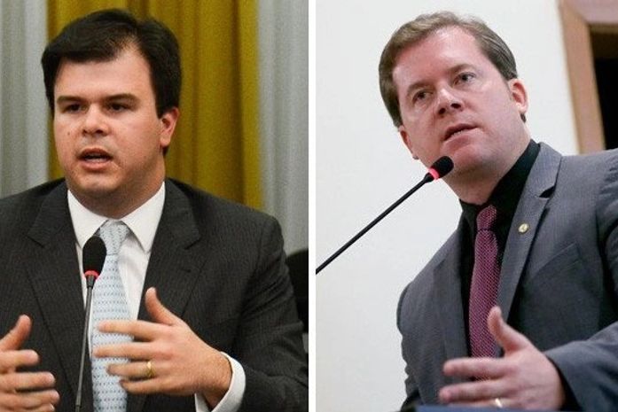 Ministro de Minas e Energia, Fernando Coelho Filho, e o ministro do Turismo e alagoano, Marx Beltrão.