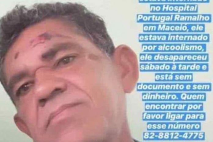 Família procura por paciente que fugiu do Hospital Portugal Ramalho, em Maceió