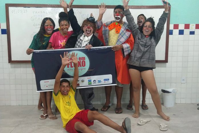 Ciclo de oficinas de artes cênicas é realizado para comunidades que estão às margens das lagoas Mundaú e Manguaba