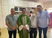 Em Boca da Mata, Dudu Ronalsa marca presença na missa em celebração à Padre Cícero