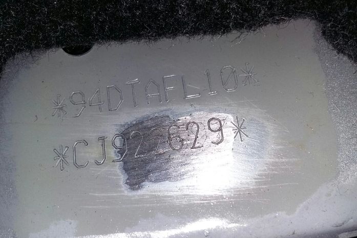 Numeração do motor adulterada