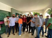 Arthur Lira visita obras do Hospital Regional Santa Rita, em Palmeira dos Índios