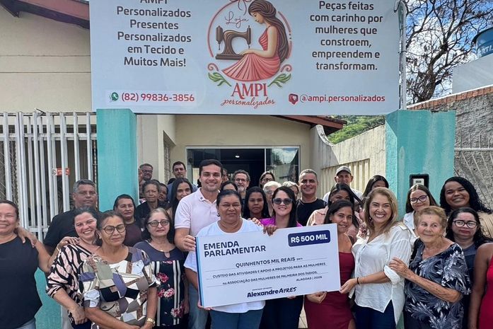 Alexandre Ayres reforça parceria com a vice-prefeita Sheila Duarte e destina R$ 500 mil para a Associação das Mulheres de Palmeira dos Índios