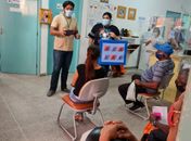 Residentes fazem trabalho educativo no Hospital Escola Dr. Helvio Auto