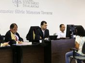 Juiz Rafael Casado interrogou a acusada na manhã desta quarta-feira, 14