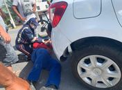 Acidente entre carro e motocicleta deixa ferido em Marechal Deodoro