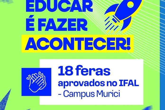 18 alunos da rede municipal de Branquinha são aprovados no IFAL