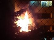 Incêndio atinge apartamento e prédio é interditado pelo Corpo de Bombeiros 