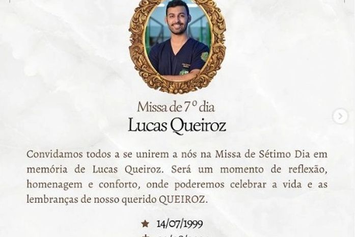 Missa de 7º dia do estudante falecido em acidente em Flexeiras ocorre nesta quinta (8)