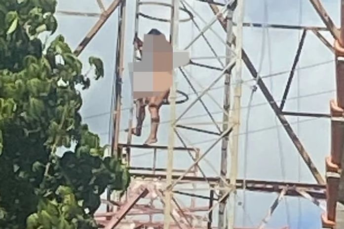 Mulher ameaça se jogar de cima de torre de telefonia no interior de AL
