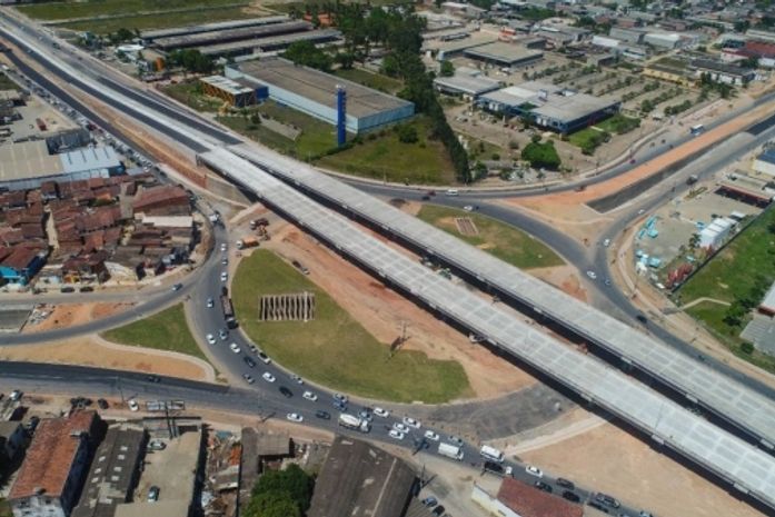 Viaduto da PRF, na parte alta de Maceió