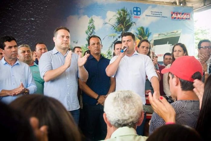 Prefeito de Craíbas Ediel Leite, Governador de Alagoas e Deputado Jairzinho Lira