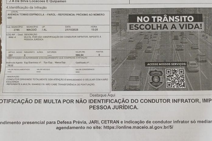Deputado Lelo Maia questiona "fábrica de multas" do DMTT em Maceió