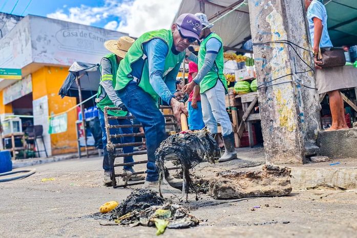 Prefeitura de Girau do Ponciano realiza mutirão de limpeza em bueiros do Centro Urbano