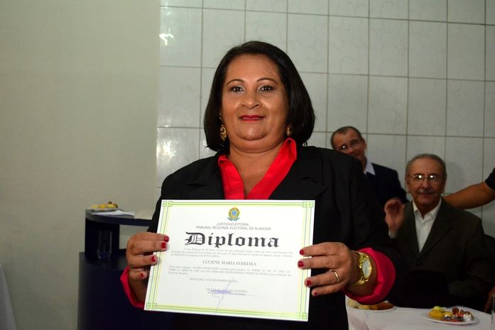 Prefeita de Novo Lino, Luciene Maria Ferreira, a Lúcia de Vasco (PSDB)